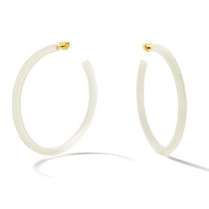 Alison Lou Lucite Large Jelly Hoop Earrings